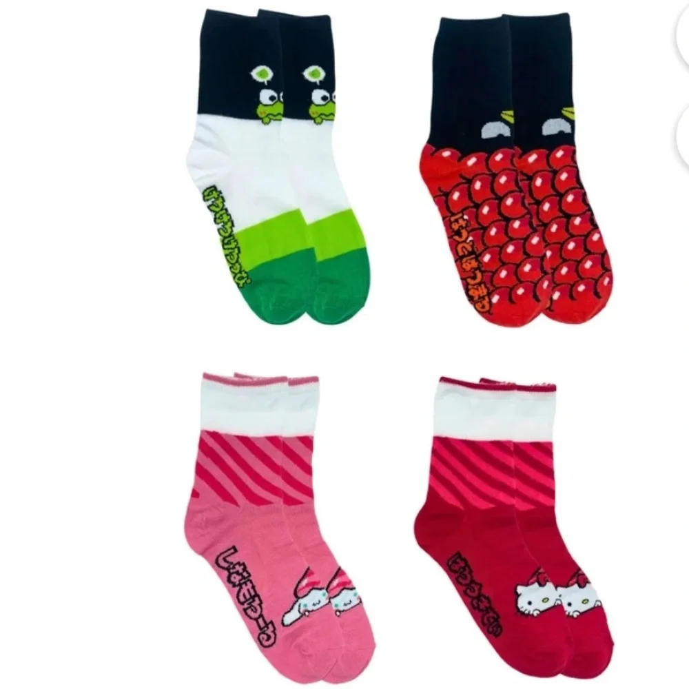 NIB Hello Kitty sushi 4 pair sock set